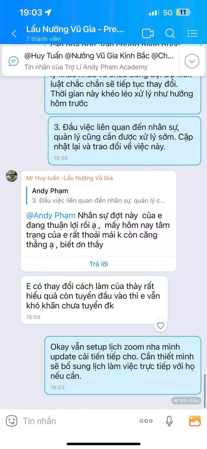 Phản hồi học viên 03